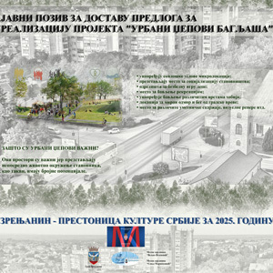 У оквиру пројекта “Зрењанин - престоница културе Србије 2025” градоначелник позива грађане да доставе предлоге за “Урбане џепове Багљаша”